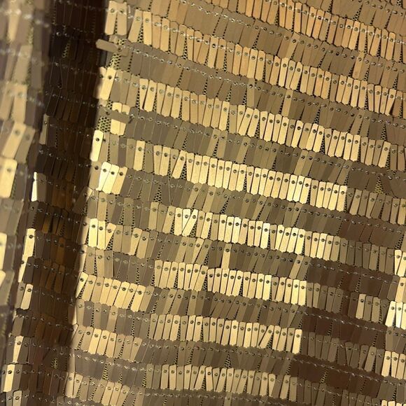 FREE PEOPLE GOLD MATTE PARTY PANTS BELLBOTTOM FLARE NWT XS - Picture 9 of 9